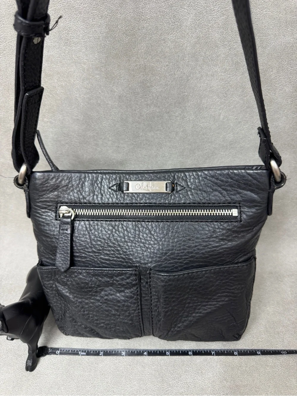 Cole Haan Black Pebbled Leather Crossbody Bag